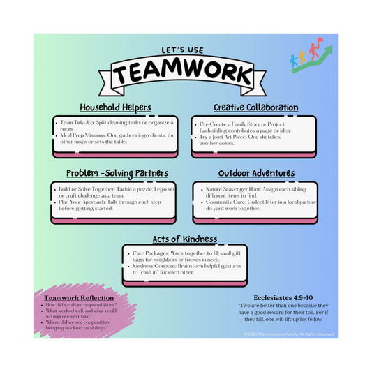 Rooted in Connection Set (3 Posters) – Sibling Teamwork & Communication Pack